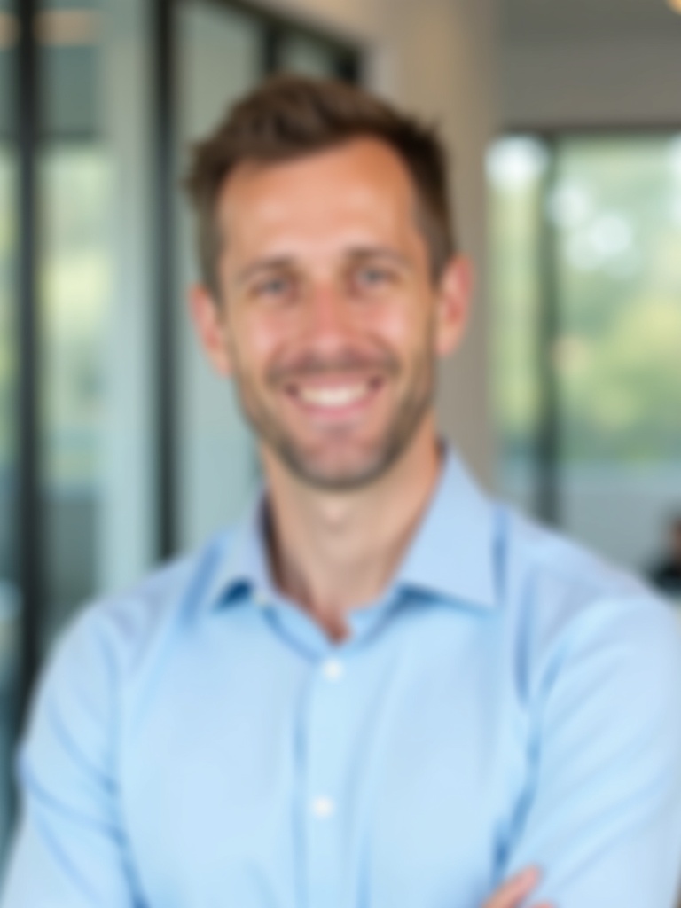 AI headshot example — Business Casual